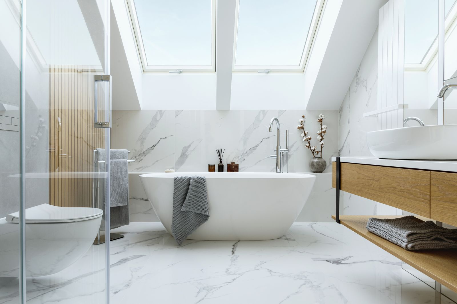 Bright and clean modern bathroom interior — the kind of handyman work vetted local pros handle in Sarasota, FL