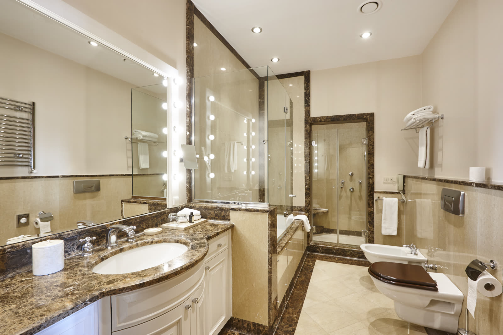 Luxury bathroom finished in marble classic and el — the kind of handyman work vetted local pros handle in Sarasota, FL