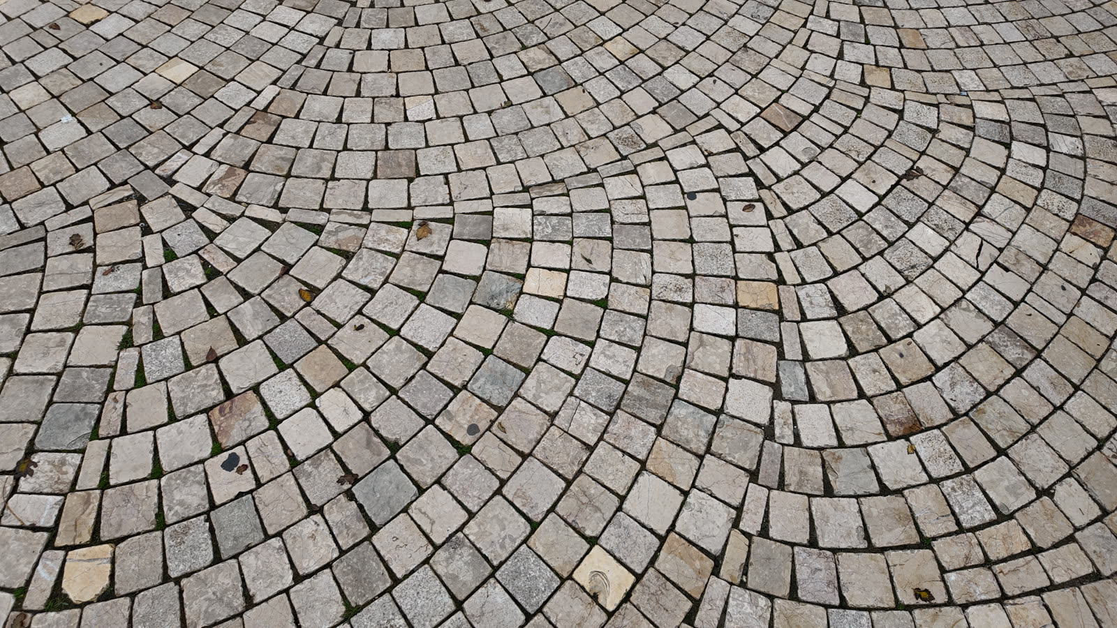 Unique patterned stone pavement in a public space — the kind of handyman work vetted local pros handle in Sarasota, FL