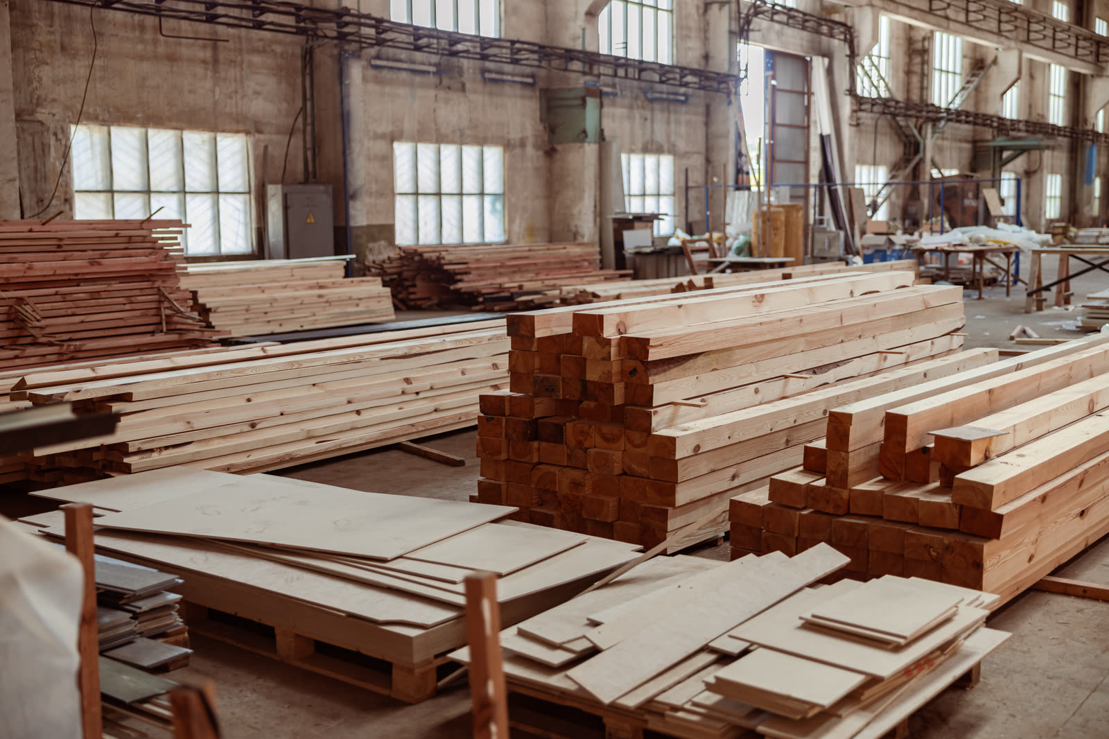 Wooden planks and bricks in building under constru — the kind of handyman work vetted local pros handle in Sarasota, FL