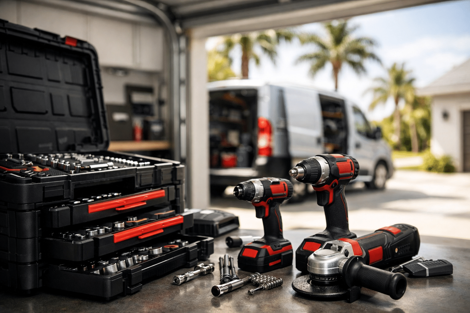 Home service tools focus — the kind of handyman work our vetted local pros handle in Sarasota, FL