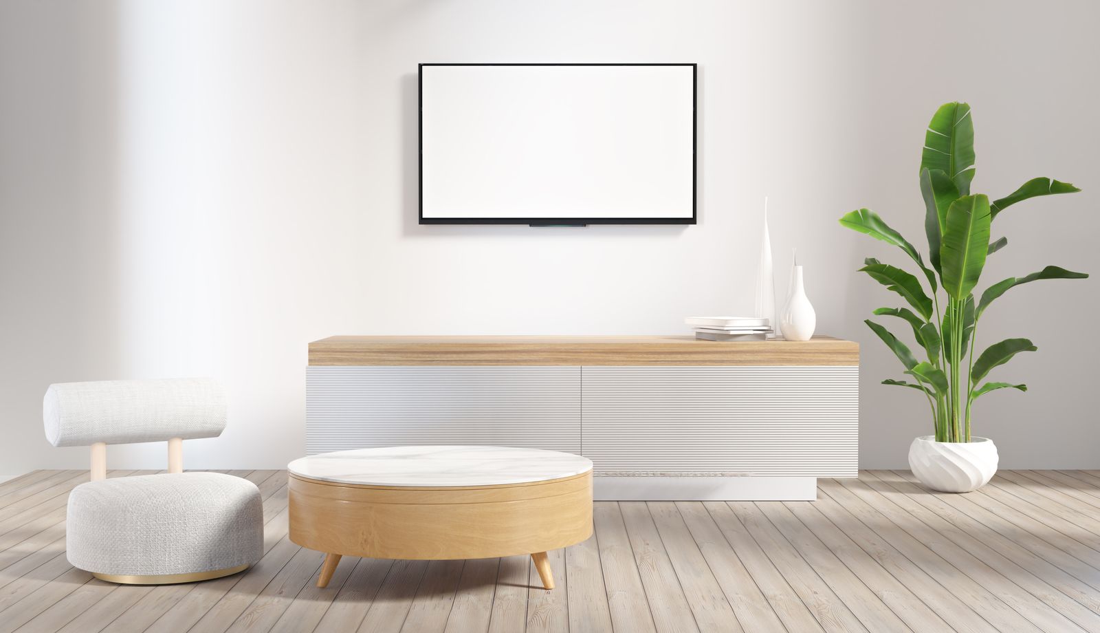 Mounted flat-screen, cables hidden — the kind of work our vetted local pros handle in Sarasota, FL